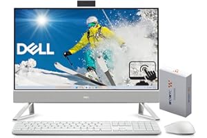 Dell Inspiron All-in-One Touch Screen Desktop Computer, 24" LED Low Blue Light Display, 14th Gen Intel Core7 150U, 32GB RAM, 2TB PCIe SSD, Wi-Fi 6, USB-C, HDMI, Wireless KB & Mouse, Windows 11 Pro
