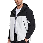 romansong Mens Rain Jackets with Hood Unisex Waterproof Shell Jacket Lightweight Raincoat for Cycling Golf Hiking Outdoors