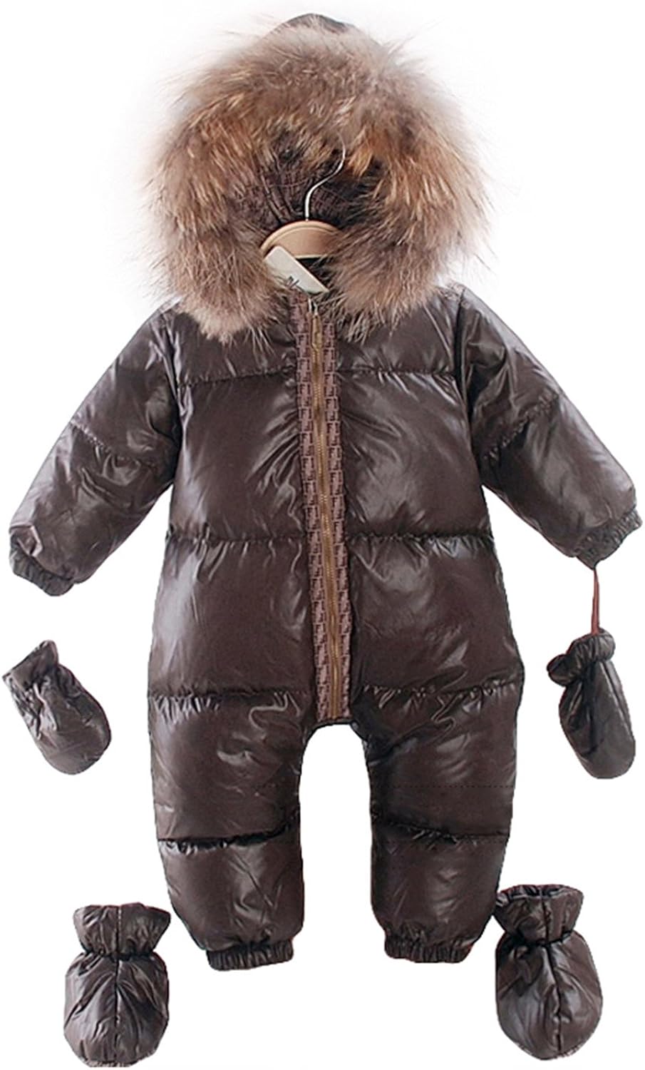 baby boy fur snowsuit