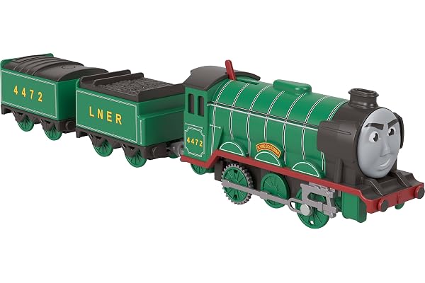 THOMAS & FRIENDS Greatest Moments Flying Scotsman Motorized Train | Battery-Powered Toy Train & Cargo Vehicle, From the Class