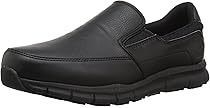 skechers for work men's cottonwood goddard twin gore slip resistant slip on