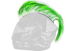 HHongJM Mohawk Wig for Helmet Decoration, Reusable Hawk Design (Helmet Not Included)