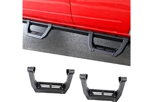 EVGOXMODS 2 Pcs Side Steps Compatible with Ford Bronco 2/4 Door with Rock Rail 2025 2024 2023 2022 2021, Heavy Duty Running Boards Nerf Bars Exterior Accessories