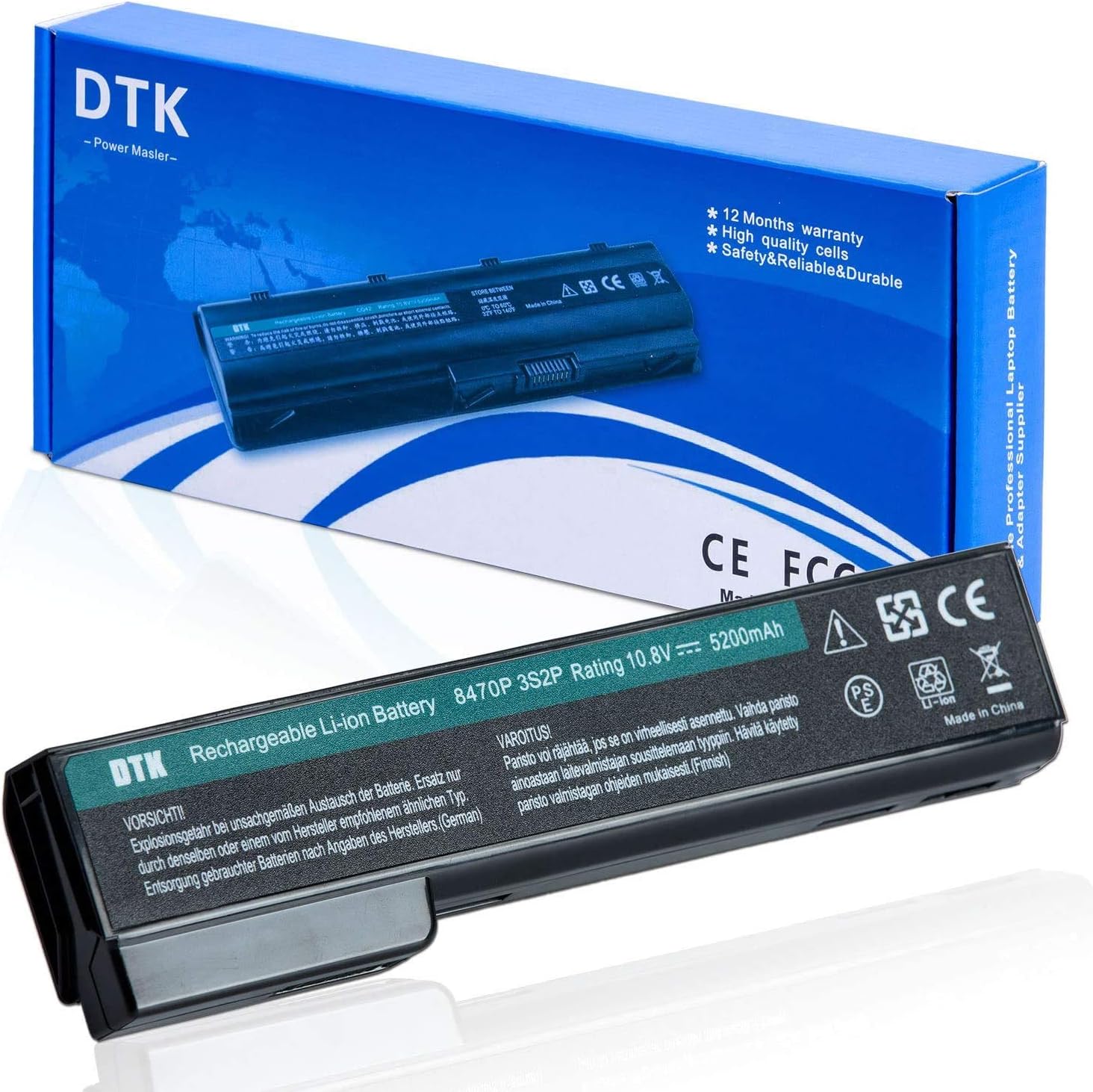 DTK Laptop Akku für HP EliteBook 8460P 8470P 8560P Amazon.de Computer & Zubehör