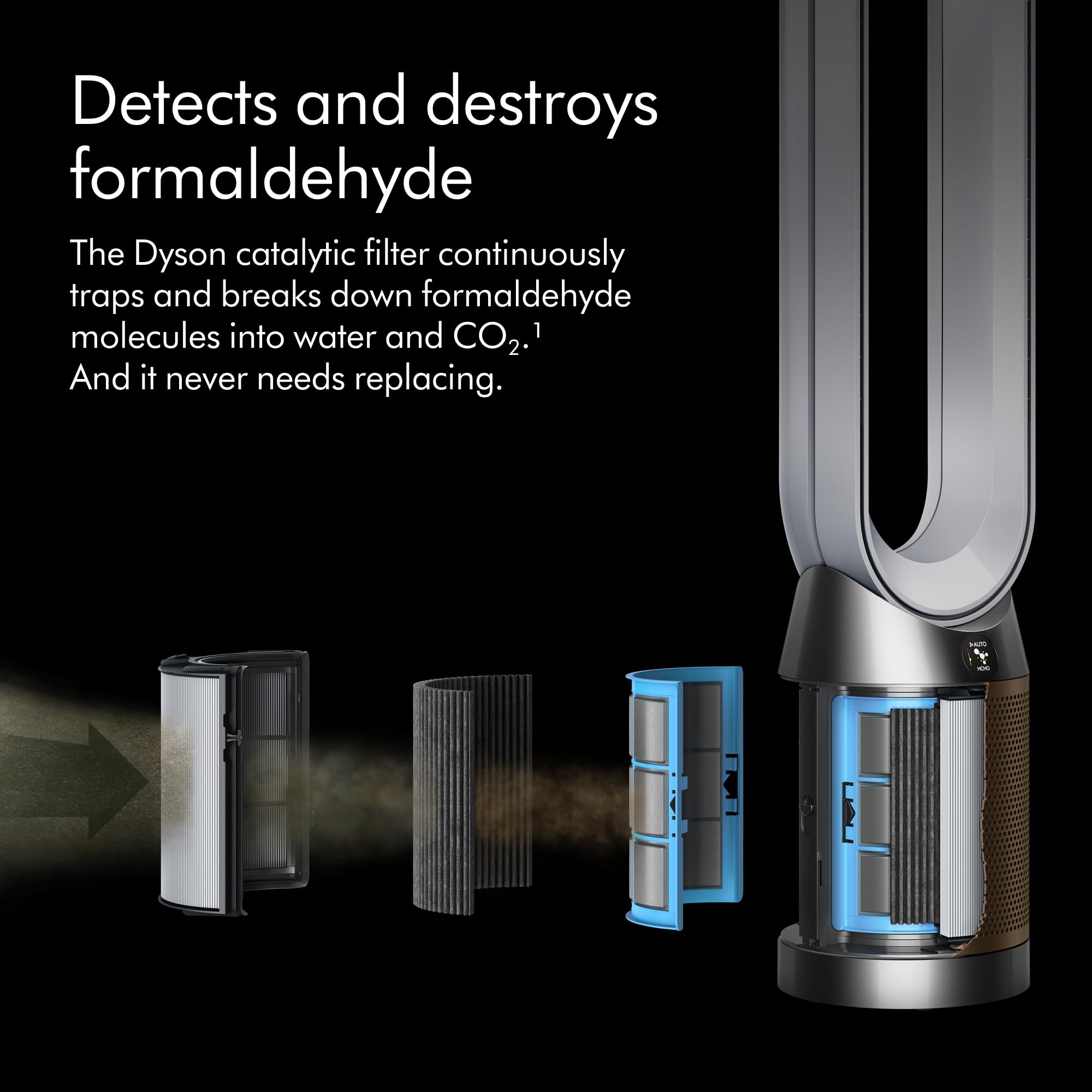 Dyson Purifier Cool Formaldehyde? TP09 Air Purifier and Fan - White/Gold Large