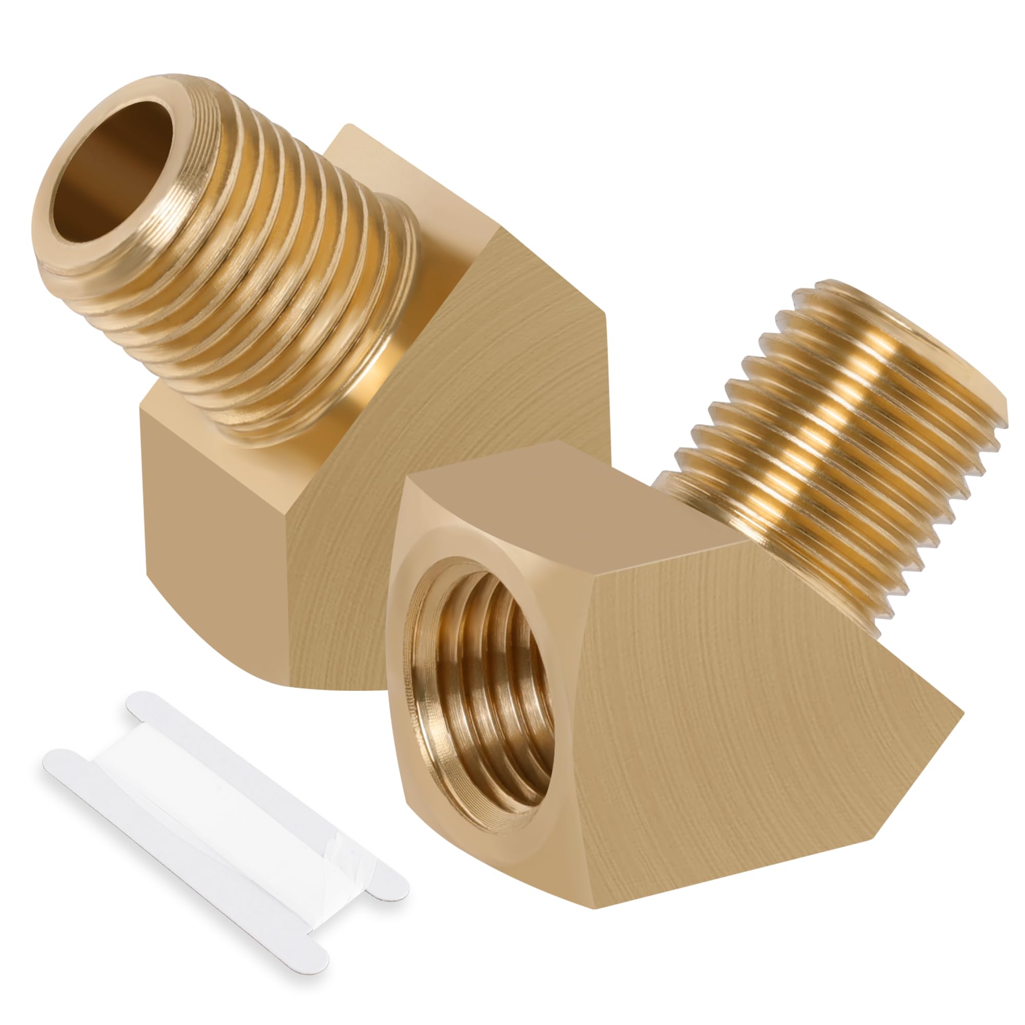 Ailbiuko 45 Degree Barstock Street elbow,3/8" NPT