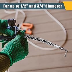 Gisafai 2 Pcs 1/2 in Wire Pulling Grip Mesh Cable