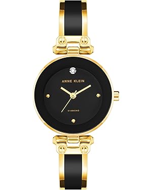 Anne Klein Women
s Genuine Diamond Dial Bangle Watch