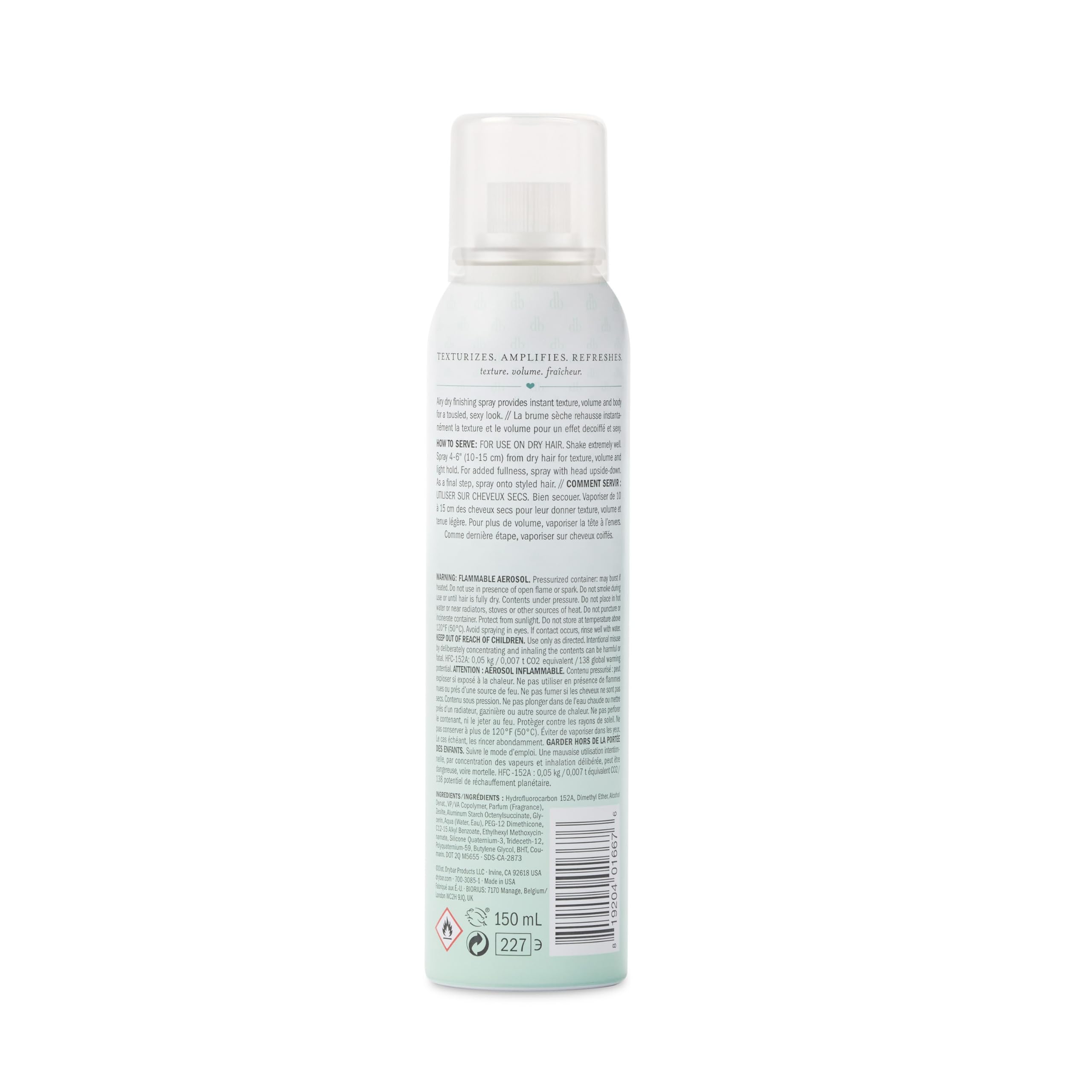 Drybar Triple Sec 3-in-1 Finishing Spray | Adds Texture, Amplifies and Refreshes Hair for Fuller Styles & Absorbs Light Oils, All Hair Types