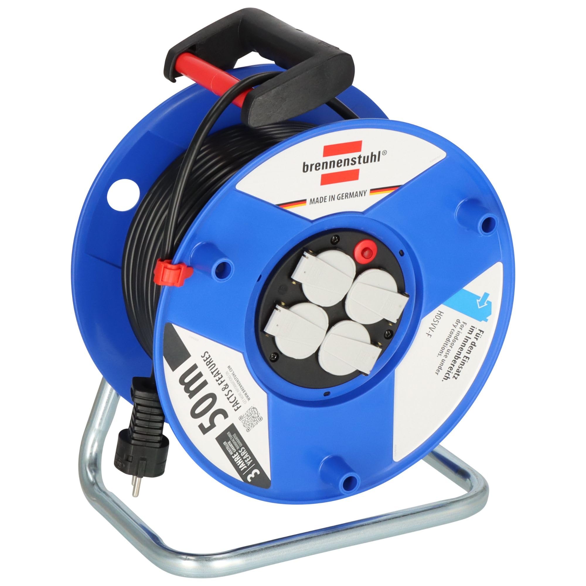 Brennenstuhl Garant H05VV-F 3G1.5 1208060 Cable Reel 50 m