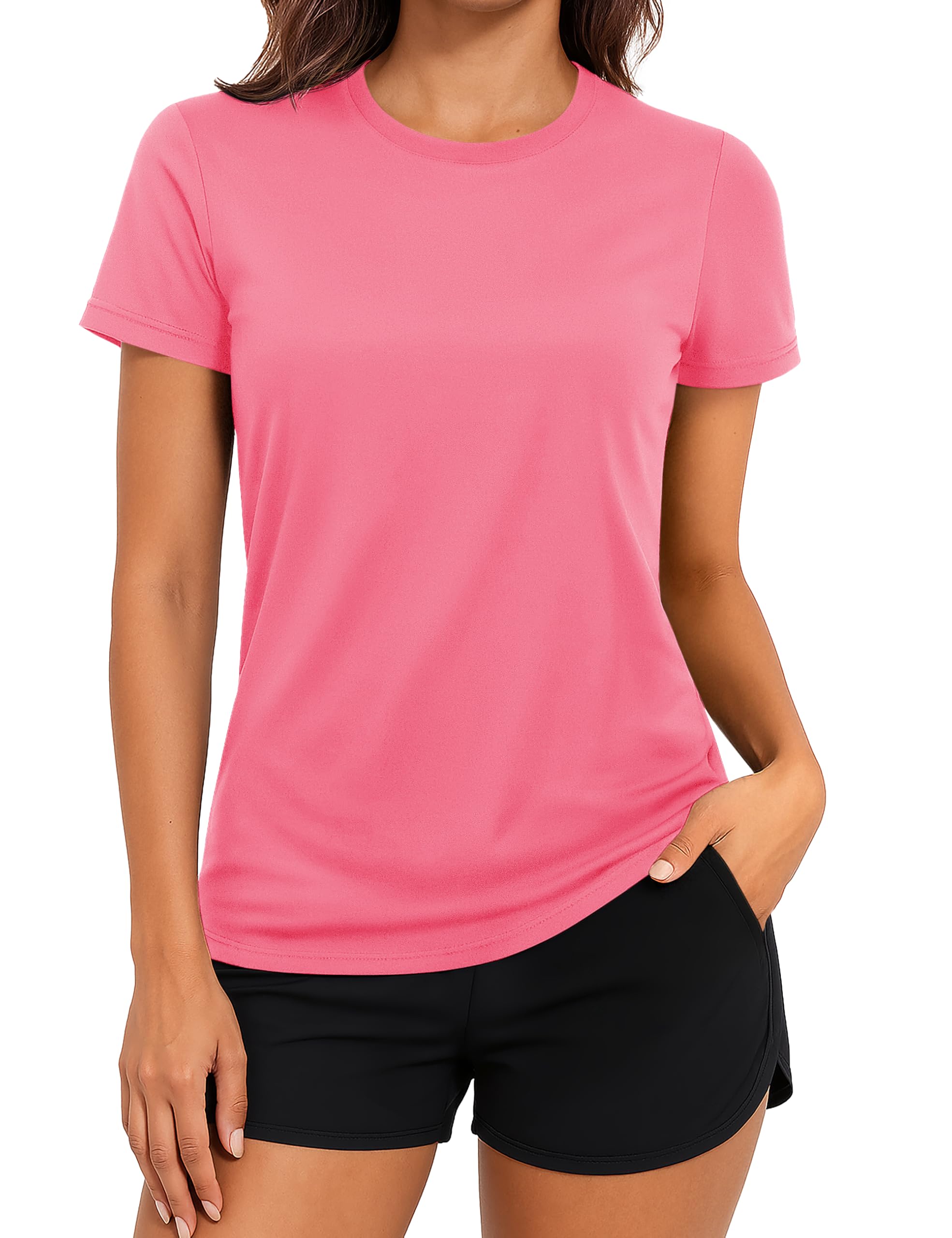 TACVASEN Short Sleeve Shirts for Women Athletic