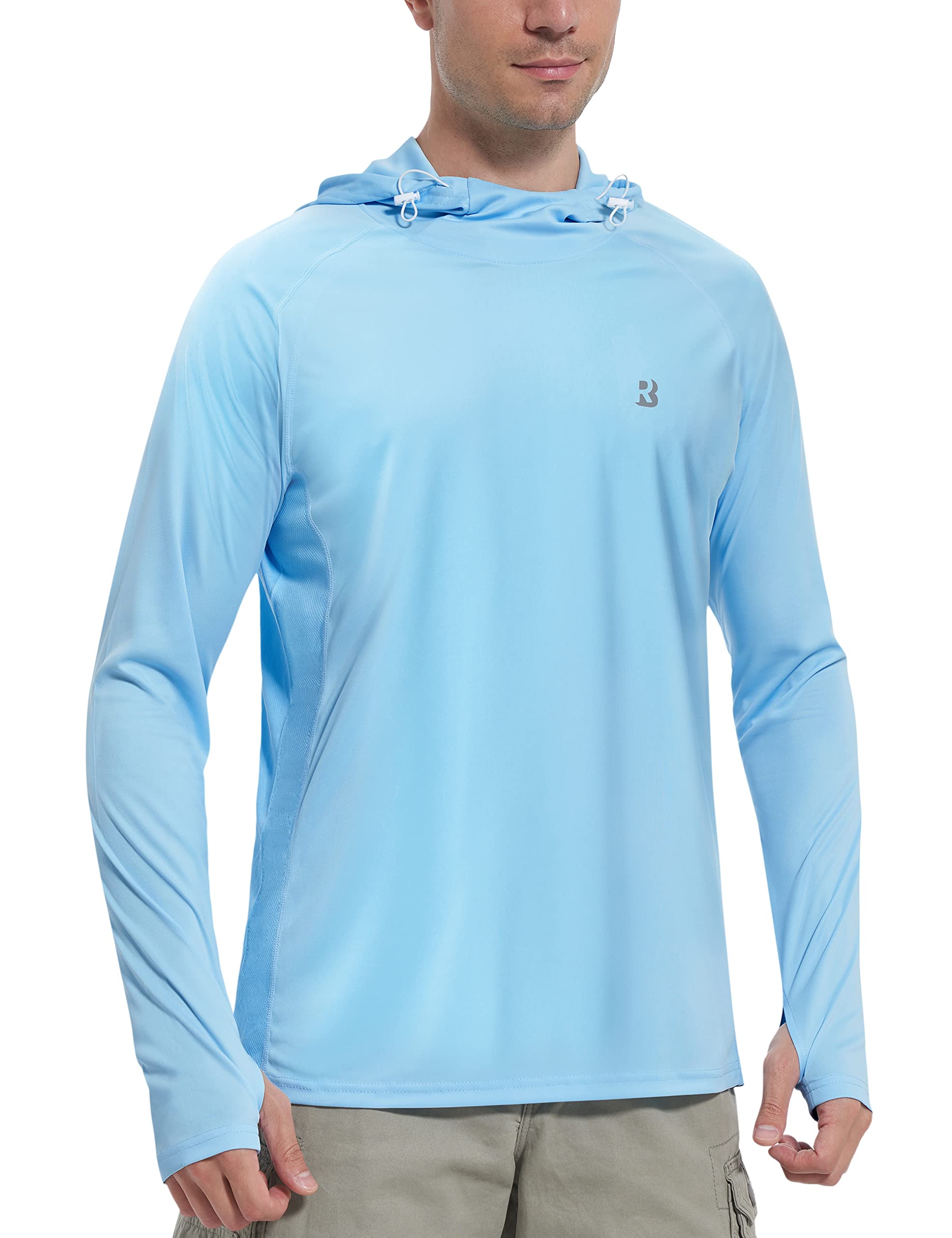 UPF 50+ Sun Protection Hoodie Shirt - Outdoor Fishing SPF UV Long Sleeve Shirts