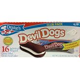 Drakes Devil Dogs 16-creme Filled Devils Food Cakes, 27.7 Oz