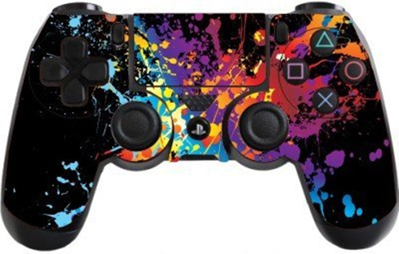 Stillshine PS4 Controller Vinyl Skin Designer Skin Sticker for Sony PlayStation 4 PS4 Slim PS4 Pro DualShock Wireless Controller X 1 Paint Splats