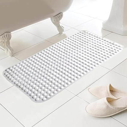 Skipper Modern PVC Shower Mat - 15.75 x 27.56, White