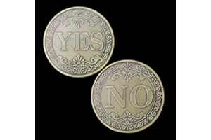 WOERDA Yes No Challenge Coin Decision Maker Coin (Bronzed)