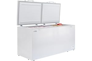 KoolMore KM-SCF-30C 79 in. Commercial Two-Door Chest Freezer, 30 Cu. Ft. in White, ETL Listed