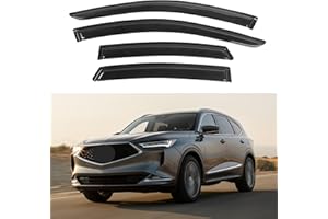 KPY Window Visor Compatible with Acura MDX 2022-2024, Rain Guard Side Window Vent Deflectors Tape-On Style, 2022 2023 2024