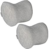 RaoRanDang Car Neck Pillow, 2pcs Memory Foam Ergonomic Neck Pillow and Seat Headrest for Driving Fatigue Relief, Comfort and Support Your Neck