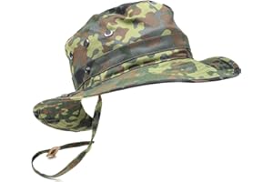 Original German Army Boonie Hat Flecktarn & Desert Camouflage Camping Hunting Outdoor Summer Cap