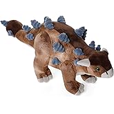 Dinosaur Plush Toy, 40 cm Ankylosaurus Stuffed Animal Throw Plushie Pillow Doll, Soft Grey Fluffy Friend Hugging Cushion - Pr