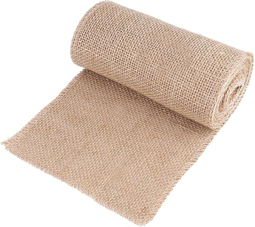 3 Metri Rotolo Di Iuta Tessuto Di Tela Di Iuta Per Realizzare Decorazioni Per La Casa Di Natale E Confezioni Regalo Larghezza 15 Cm Amazon It Casa E Cucina