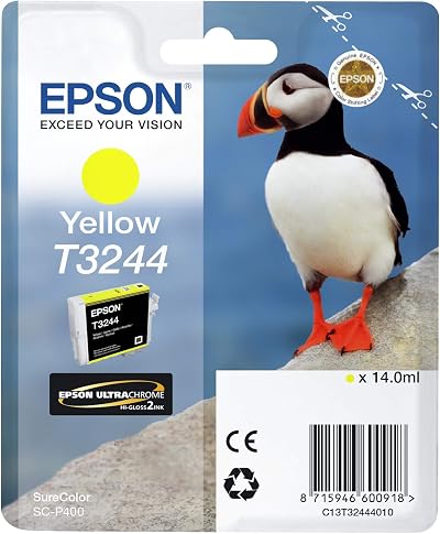 Epson C13T32444010 Yellow Ink Cartridge for Sure Colour SC-P400 Printer 14ml