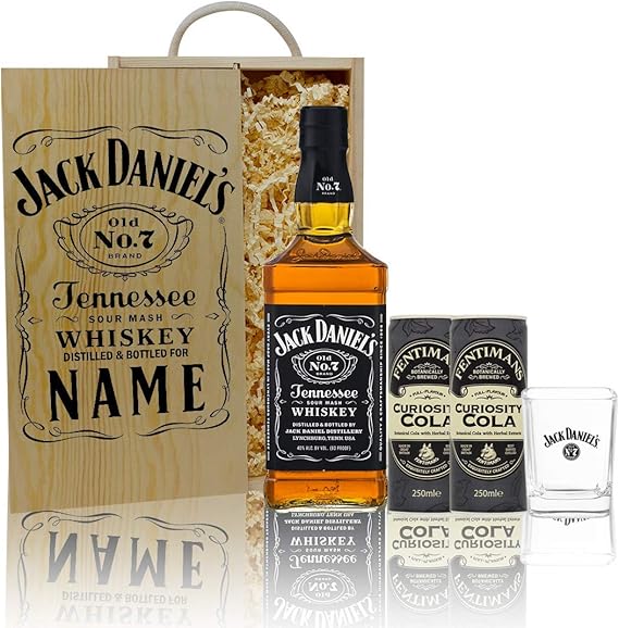 Personalised Jack Daniels No.7 Original Whiskey Gift Set