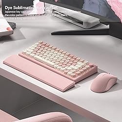 Womier MOA Keycaps, Pink Cute PBT Keycaps
