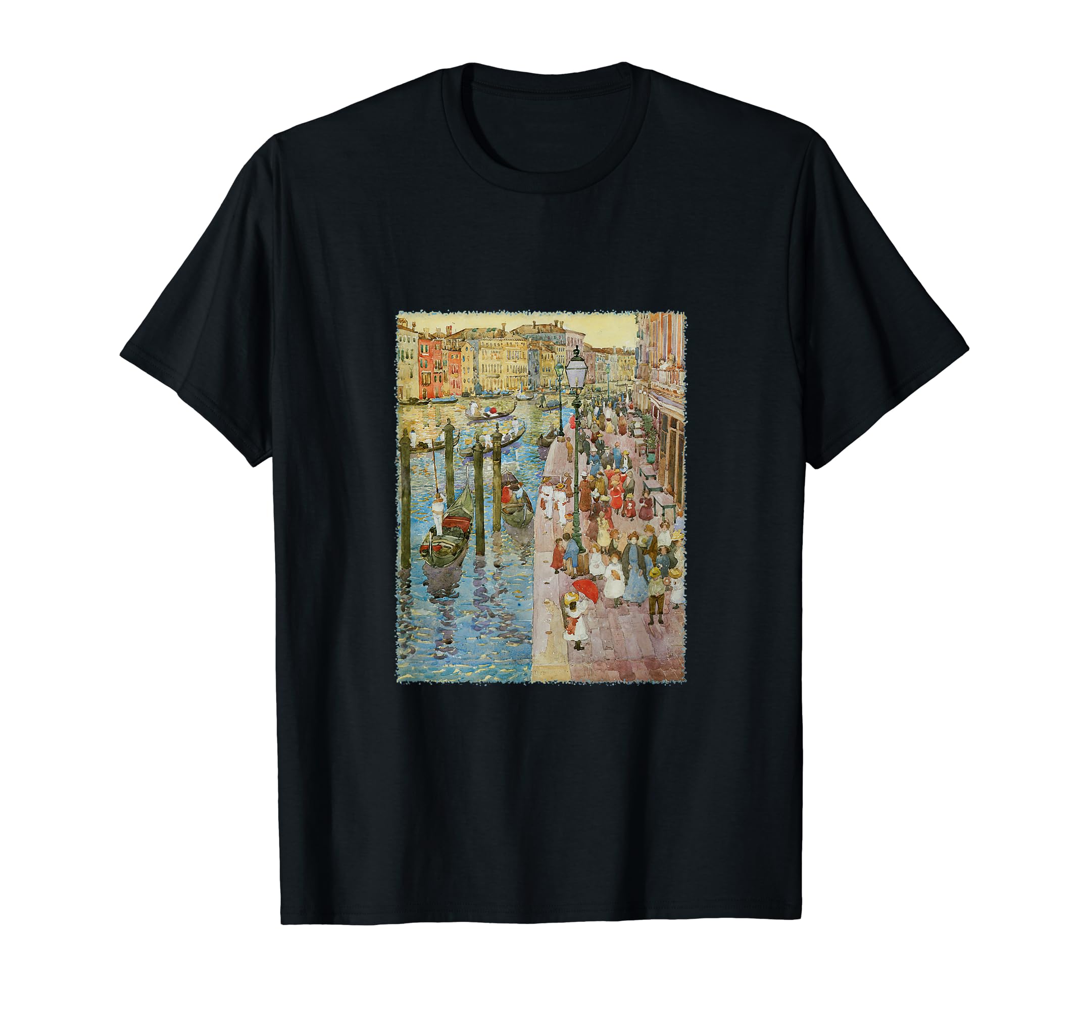 Grand Canal Venice by Prendergast, Vintage Impressionism Art T-Shirt