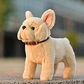 LIUHONGFEI Simulated Bulldog Plush Toy, Realistic Dog Doll, Children's Festival Gift, Limbs Without Aluminum Wire, Cannot Stand Still on The Table