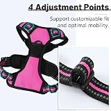 Belababy Dog Harness Small Medium Large No Pull Adjustable Reflective Front view 5