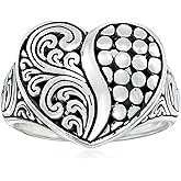 Ross-Simons Sterling Silver Bali-Style Heart Ring