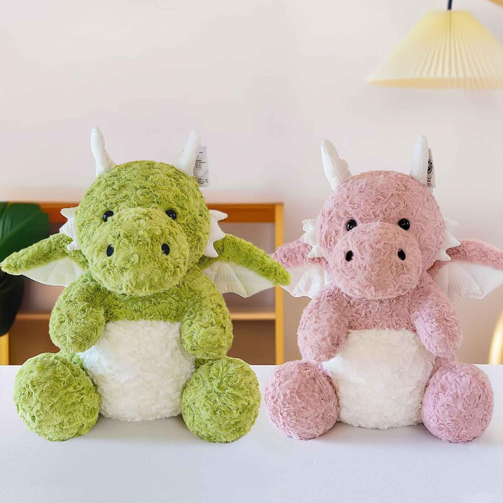 Photo 1 of 2 Pack 9" Dragon Stuffed Animal, Cute Dragon Plush Toy, Birthday Gifts for Kids Boys Girls