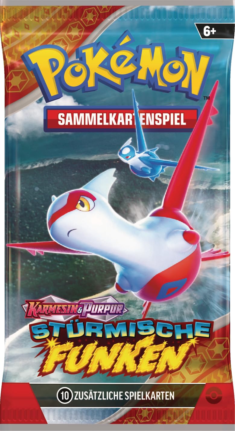 Pokémon-Sammelkartenspiel: Boosterpack-Display Karmesin & Purpur – Stürmische Funken (enthält 18 Boosterpacks) 4