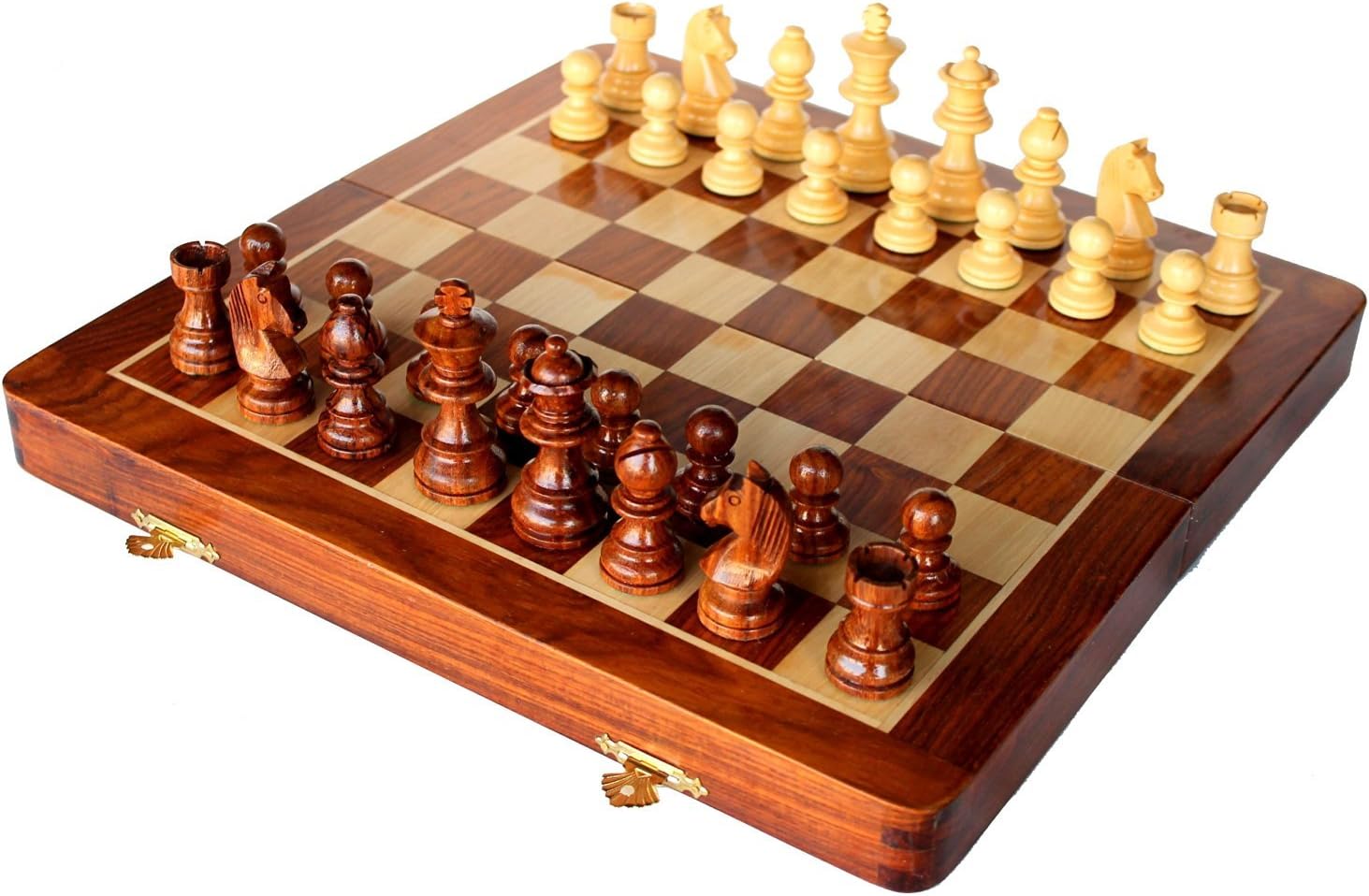 Wooden Chess 12"X12" Handmade by Indian artisans
