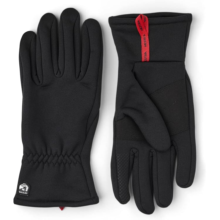 Sous-Gants Longs En Laine Mérinos Hestra - Taille 9, Noir, Pour Écran Tactile, Protection Froid - 85% Laine