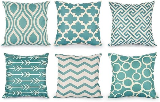 Amazon Com 6pc Set Throw Pillow Covers E Scenery Clearance Sale
