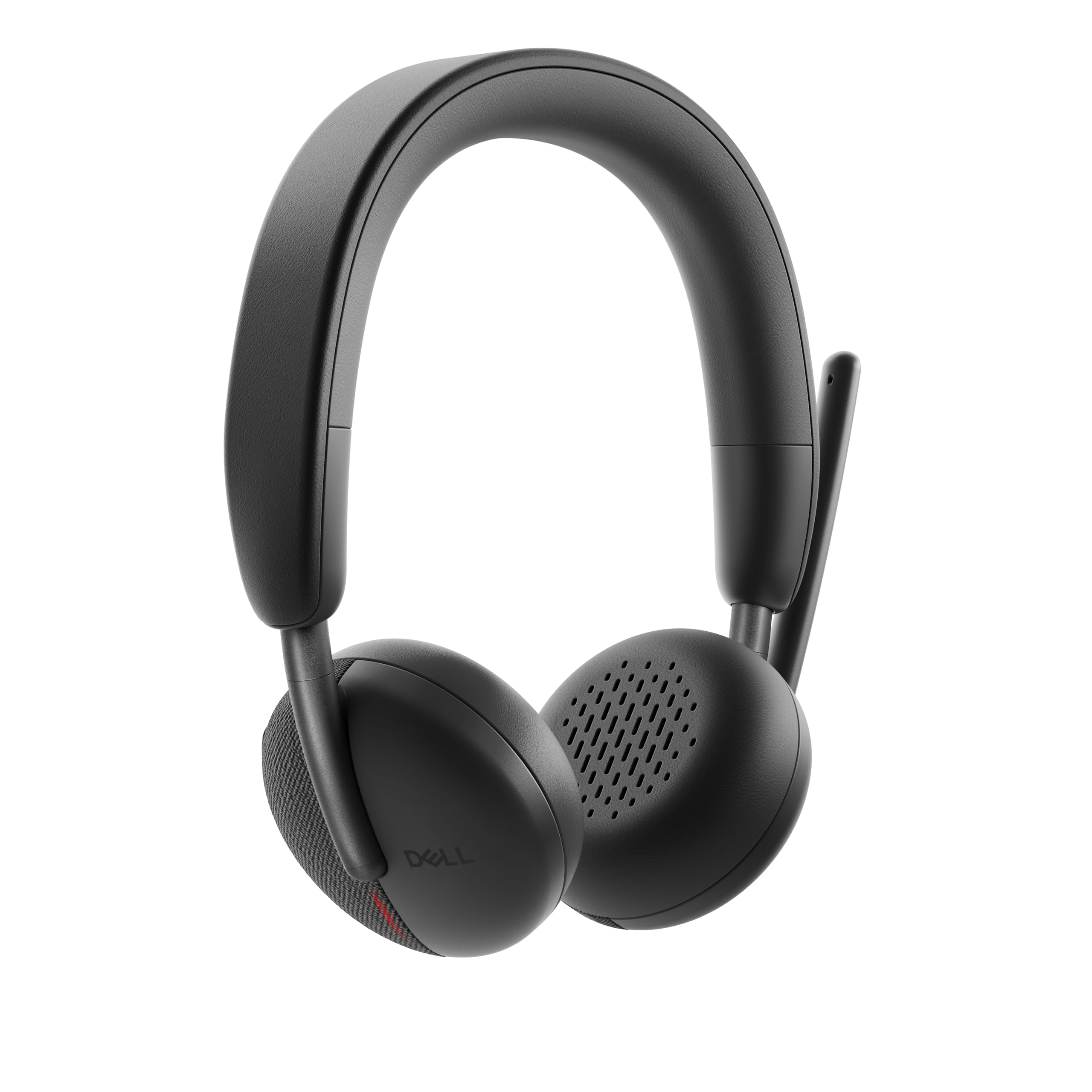 Photo 1 of Dell WL3024 Wireless Headset - Leatherette Headband, Built-in AI-Based Noise Cancellation Microphone, Boom mic - Black