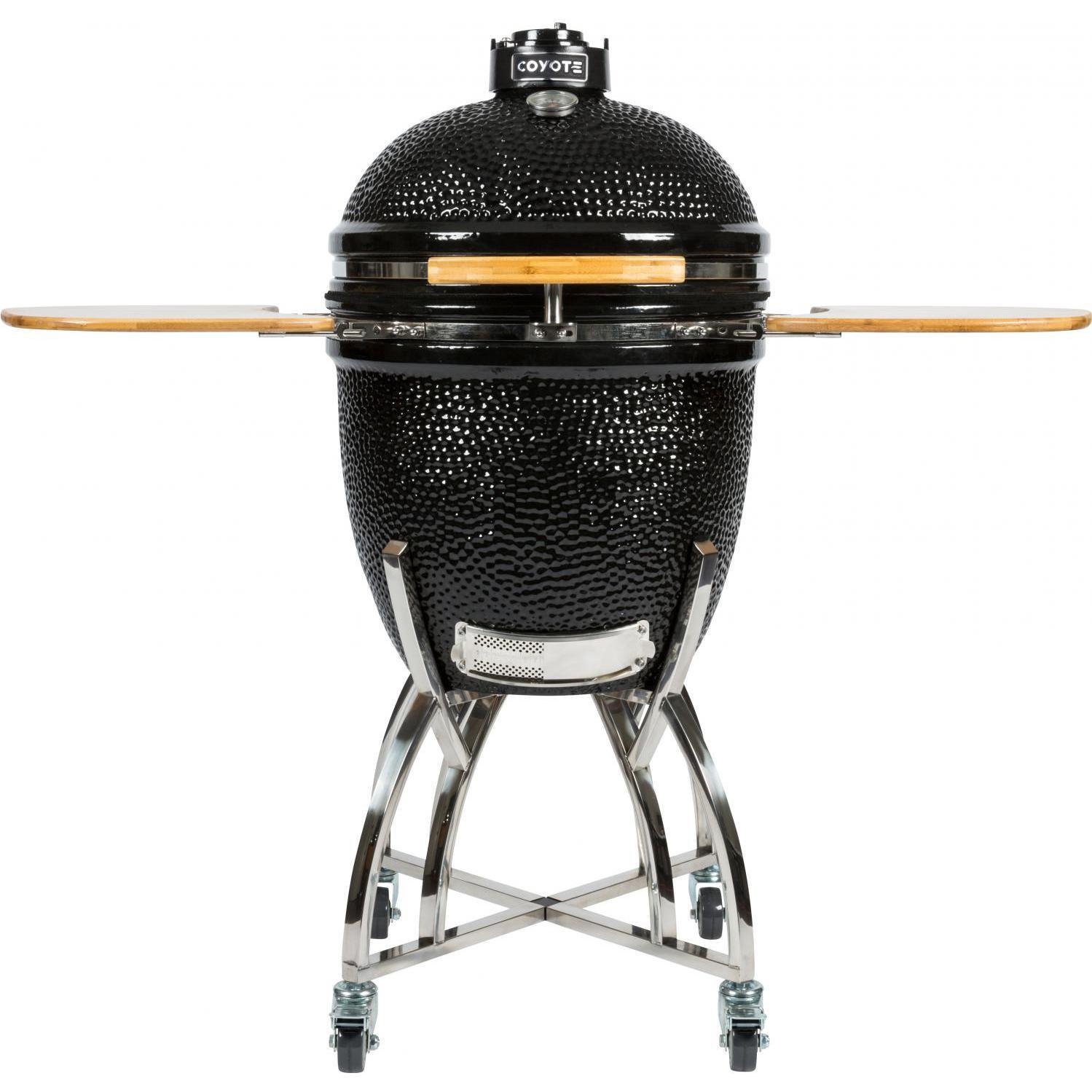 Coyote Black Stainless Steel Asado Ceramic Grill