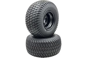 HOOSIER WHEEL Set of 2-18x8.50-8 Flat Black Grass Master Turf Wheel Assembly