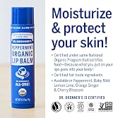 Dr. Bronner's Peppermint Lip Balm 4g Organic Oils No Synthetic Ingredients view 4