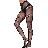 RNHGBB Spider Tights - Black Spiderweb Fishnet Stockings for Women Halloween
