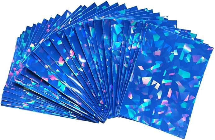 Amazon プロフェッショナル ホログラムカードプロテクタースリーブ Mtgポケモンなどにぴったりフィット 100パック ブルー トレカ 通販