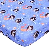 Cloele Mermaids Crib Sheet Baby Girls Fitted Sheet