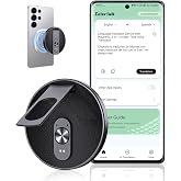 AI Language Translator Device with 150+ Languages, Instant Translator with Magnetic Attachment, Spanish &amp; English Foreign Language Practice Partne, Traductor De Idiomas Portatil for Travel Business