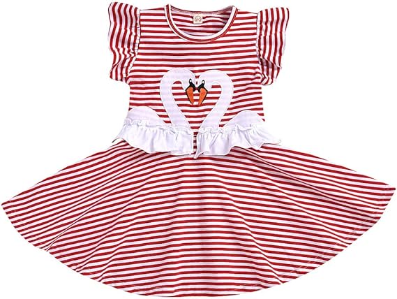 Amazon ドレス ベビ フリル キッズ ワンピース 赤 ボーダー ベビ 服 女の子 発表会 ドレス キッズ フォマール 子供服 ノースリーブ 夏 ガールズドレス 赤ちゃん チュチュドレス 子供 プリンセスドレス 入学式 可愛い 韓国 お宮参り フォーマル 通販