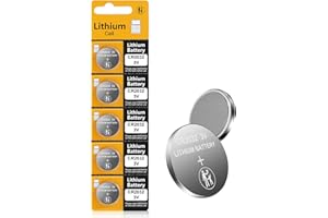 wowpower CR2032 3V Lithium Battery(5pcs)-Coin & Button Cell for Apple Airtag/Car Remote/Key Fobs/Glucose Monitor/Candles/Watches/Scales/Doorbell/Intelligent Sensors/3Volt 2032 Battery Replacement