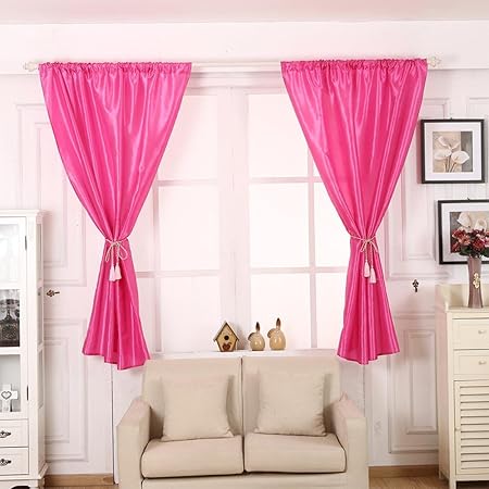 Turkey 1 Pc Silk Curtain 55 Drop 23 Width Bedroom Blackout Door