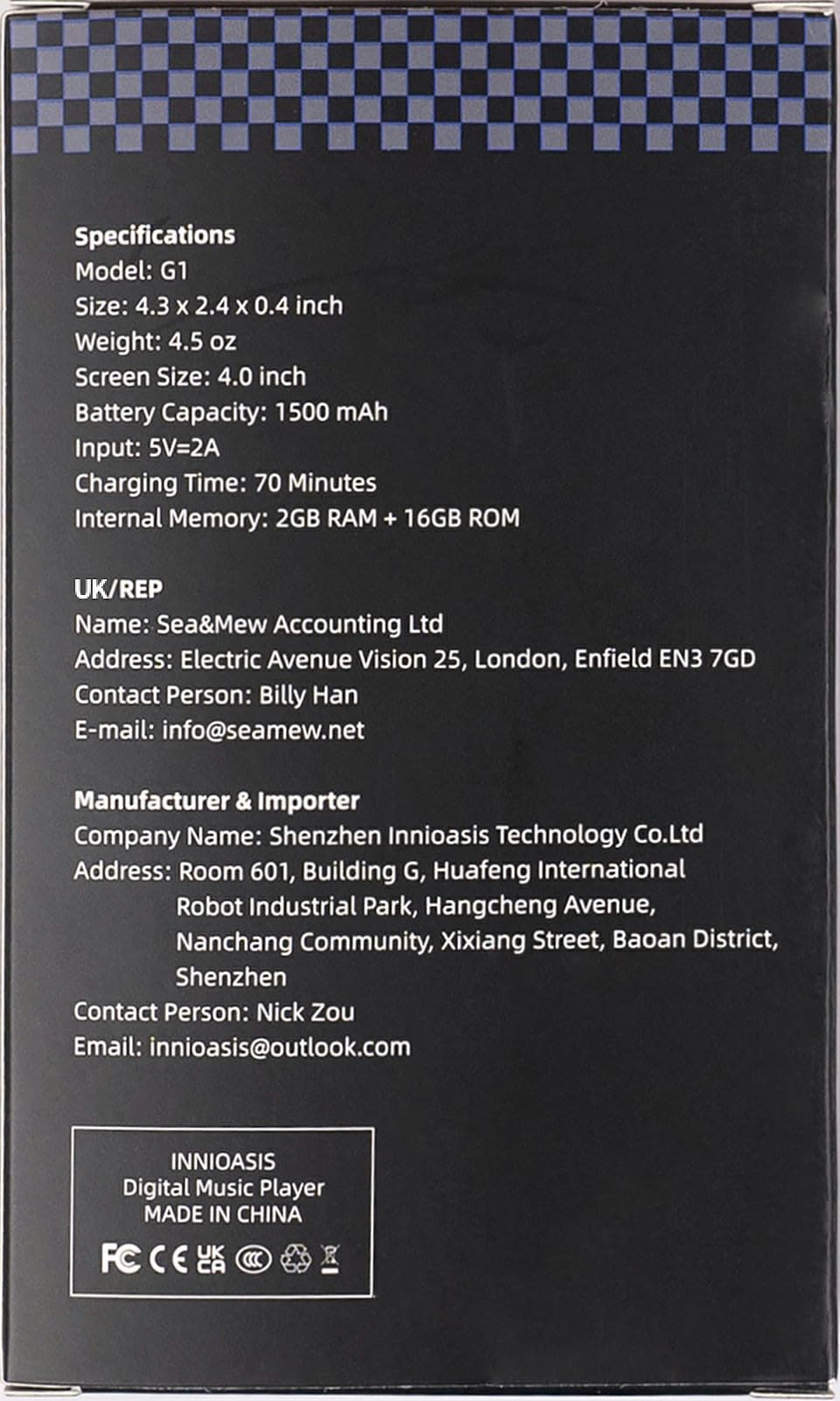 MP3 Player with Bluetooth and WiFi,MP3 Player with Spotify,Spotify Kids,Audible,Pandora,Amazon Music,4